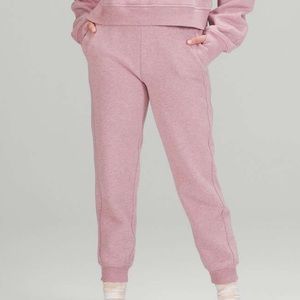*SOLD* LULULEMON SCUBA SWEATS - Pink Heathered Taupe Size 6